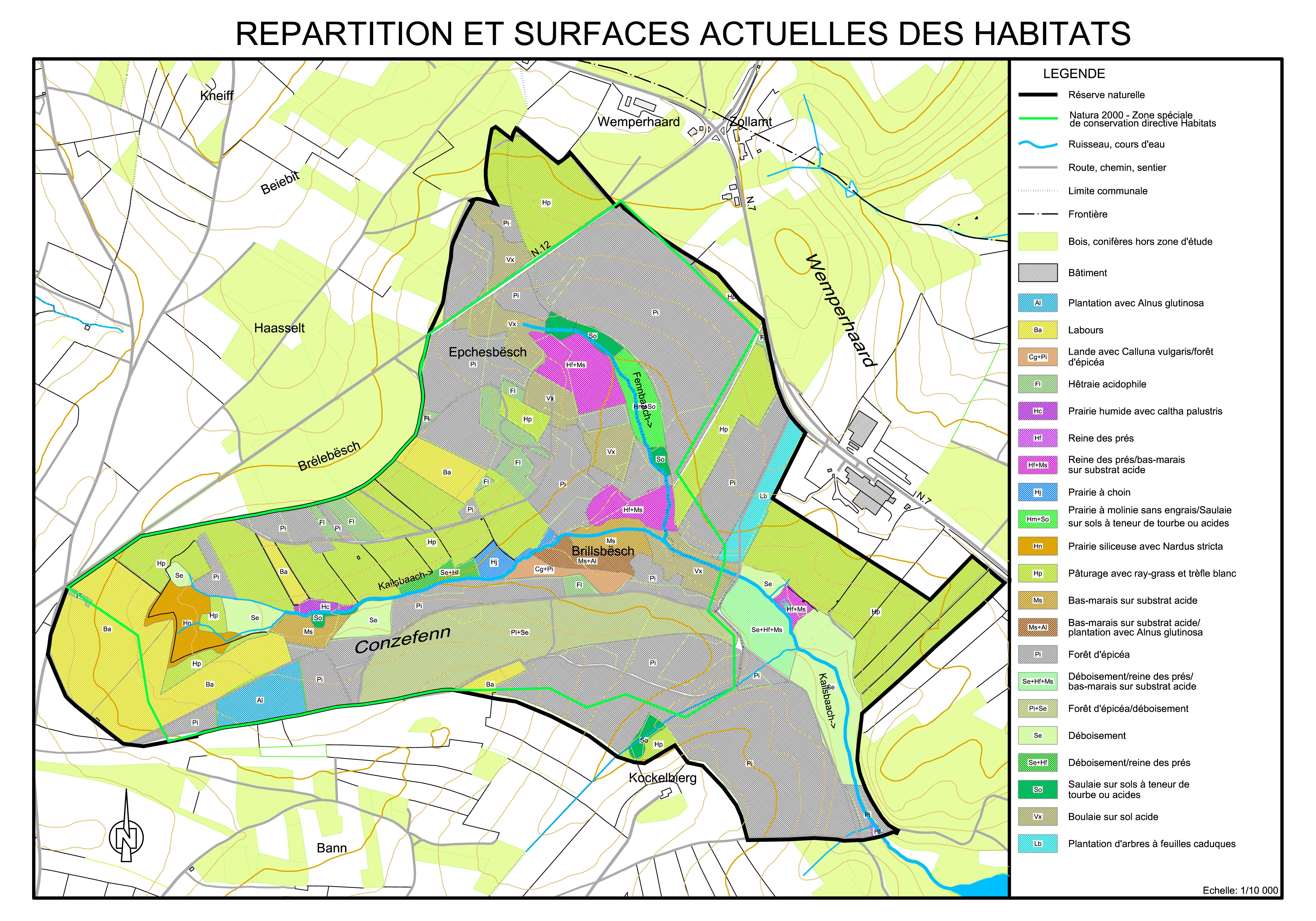 repartition actuelle des habitats